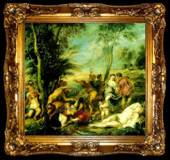 framed  Peter Paul Rubens backanal pa andros, ta009-2